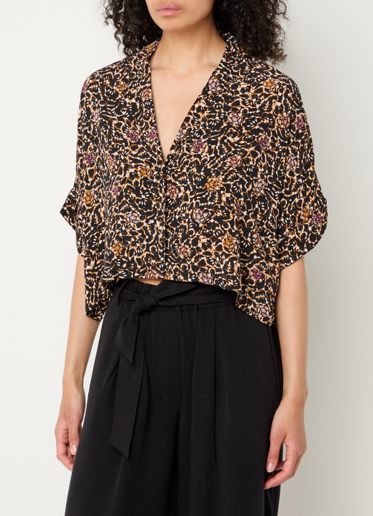 Camicetta corta oversize con stampa di Sessùn Cochi
