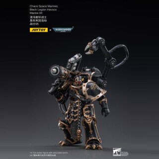 Warhammer 40k Actionfigur 1/18 Black Legion Havocs Marine 05 14 cm