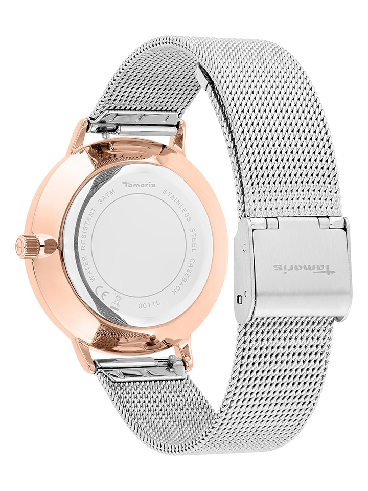 Tamaris Quarzuhr in Silber/ Roségold/ Weiß günstig kaufen onesize