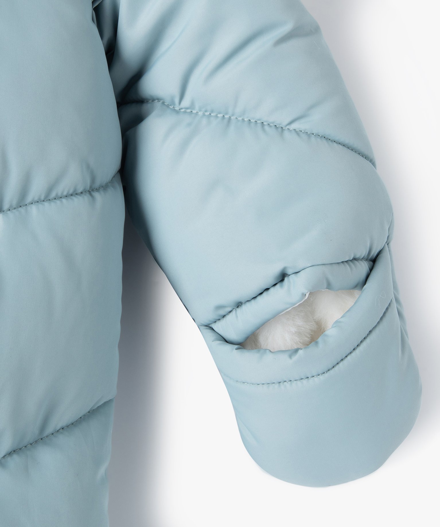 Combinaison pilote à capuche doublure fourrure imitation bébé