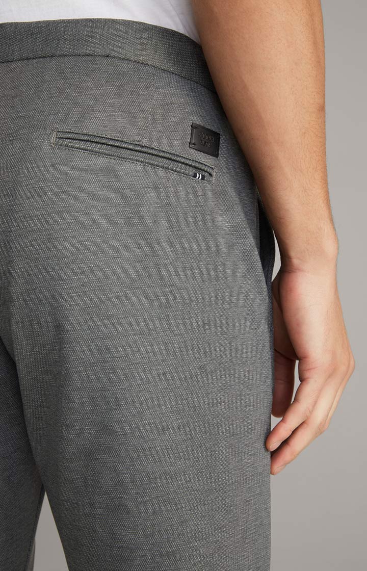 Chino Maxton in Grau strukturiert