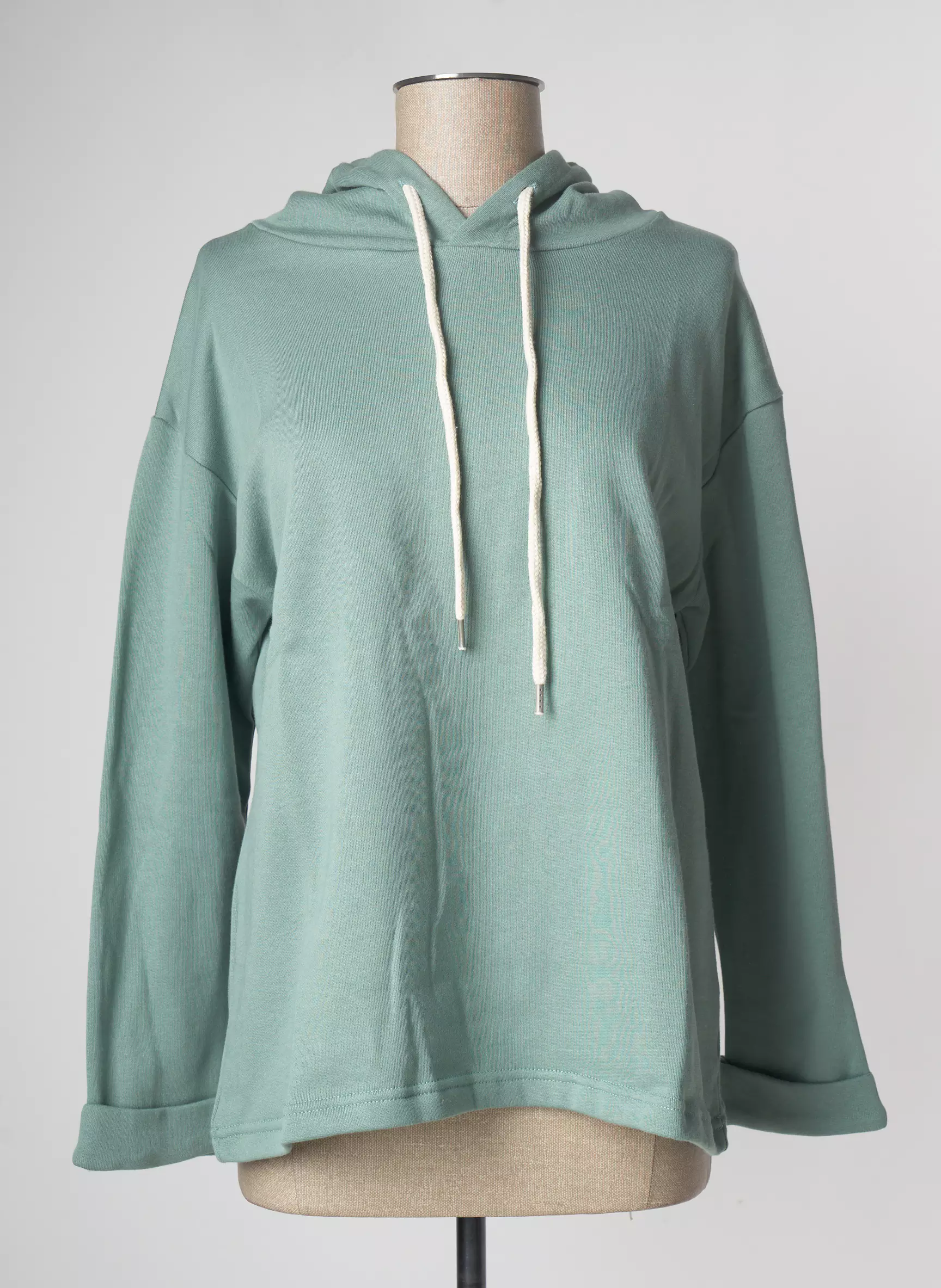 Lazy   Cosy Sweat Capuche Femme couleur vert