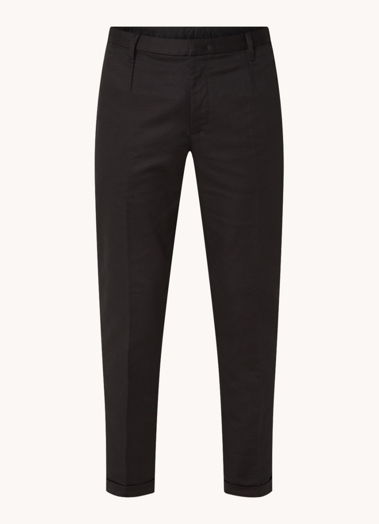 Pantaloni chino drepți Emporio Armani cu buzunare laterale
