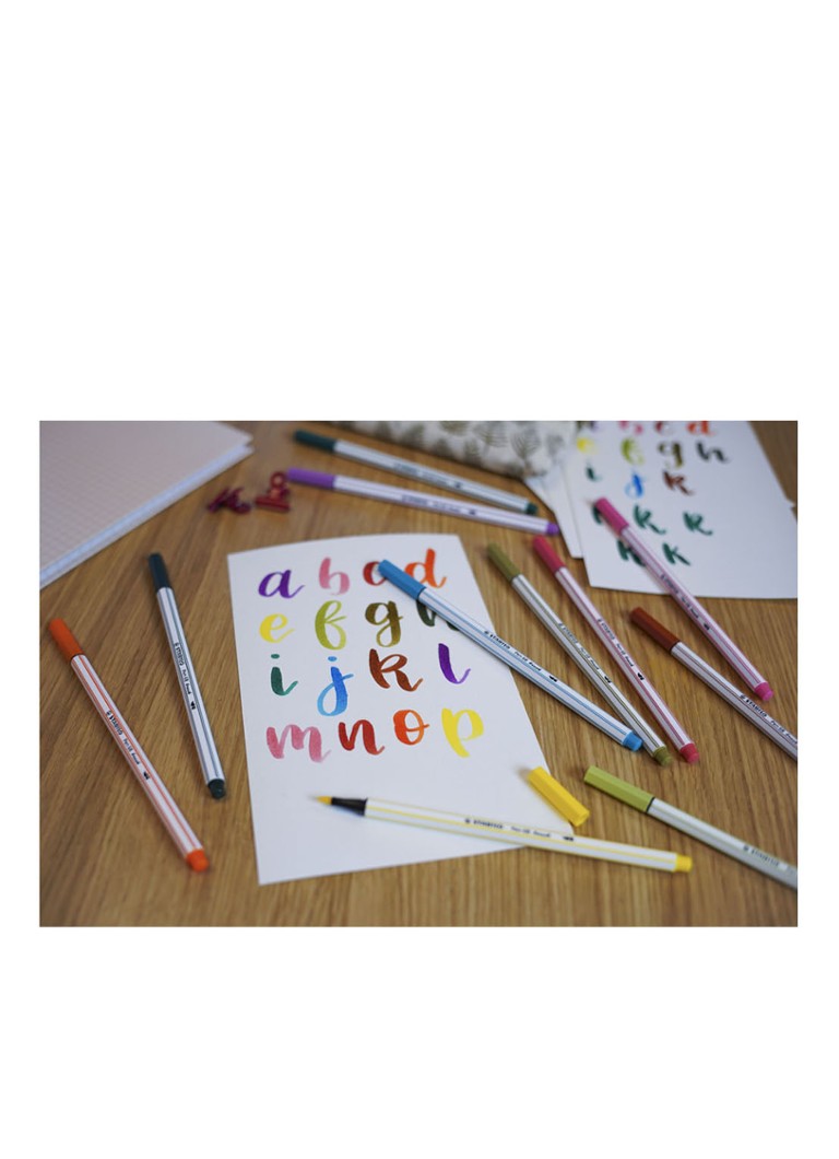 Conjunto de 30 pincéis Stabilo Pen 568 Arty