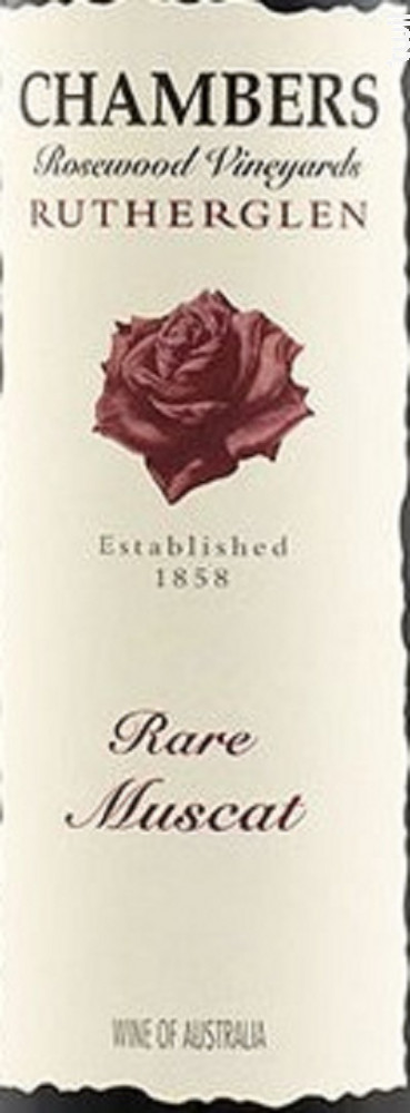 Rare Muscat Chambers Rosewood Vin Blanc●Rutherglen Non millésimé 37.5cl