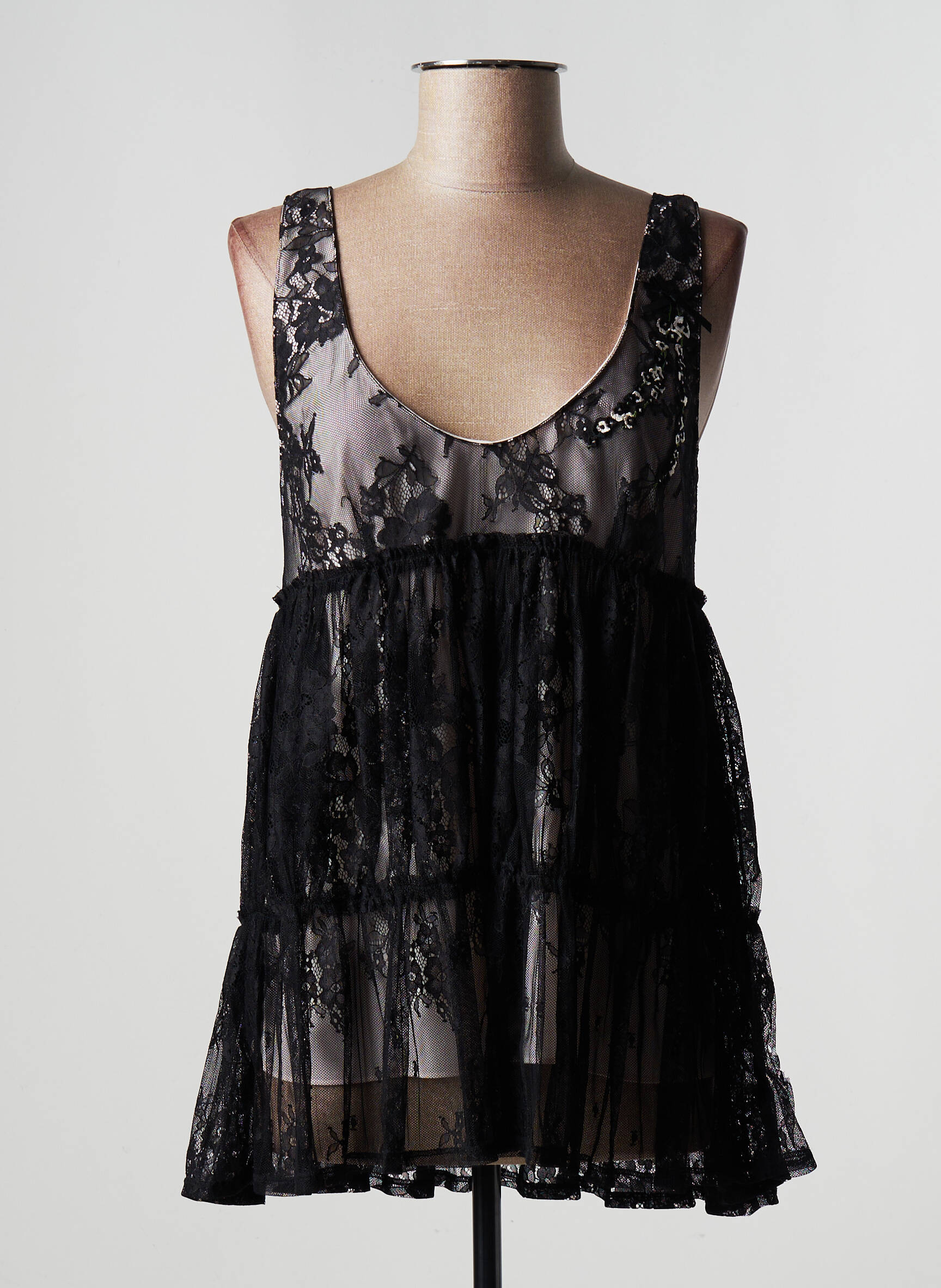 Twinset Tuniquemanchelongue Femme couleur noir