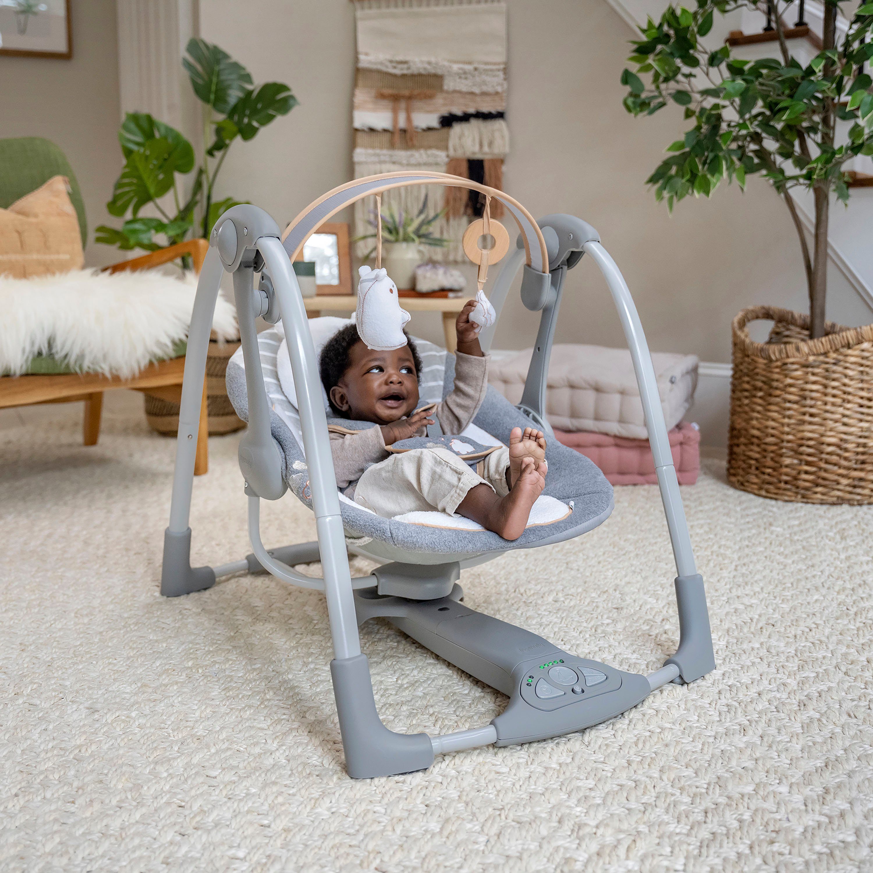 ingenuity Babyschaukel Swing'n' Go, Bella Teddy, tragbar