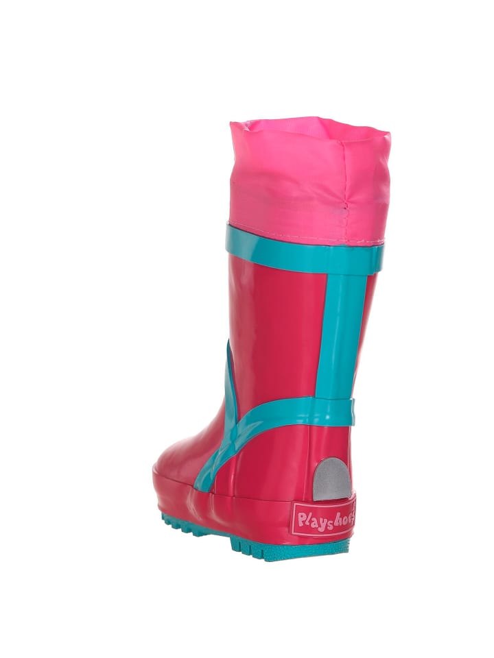 Playshoes Gummistiefel Basic gefüttert in Pink günstig kaufen