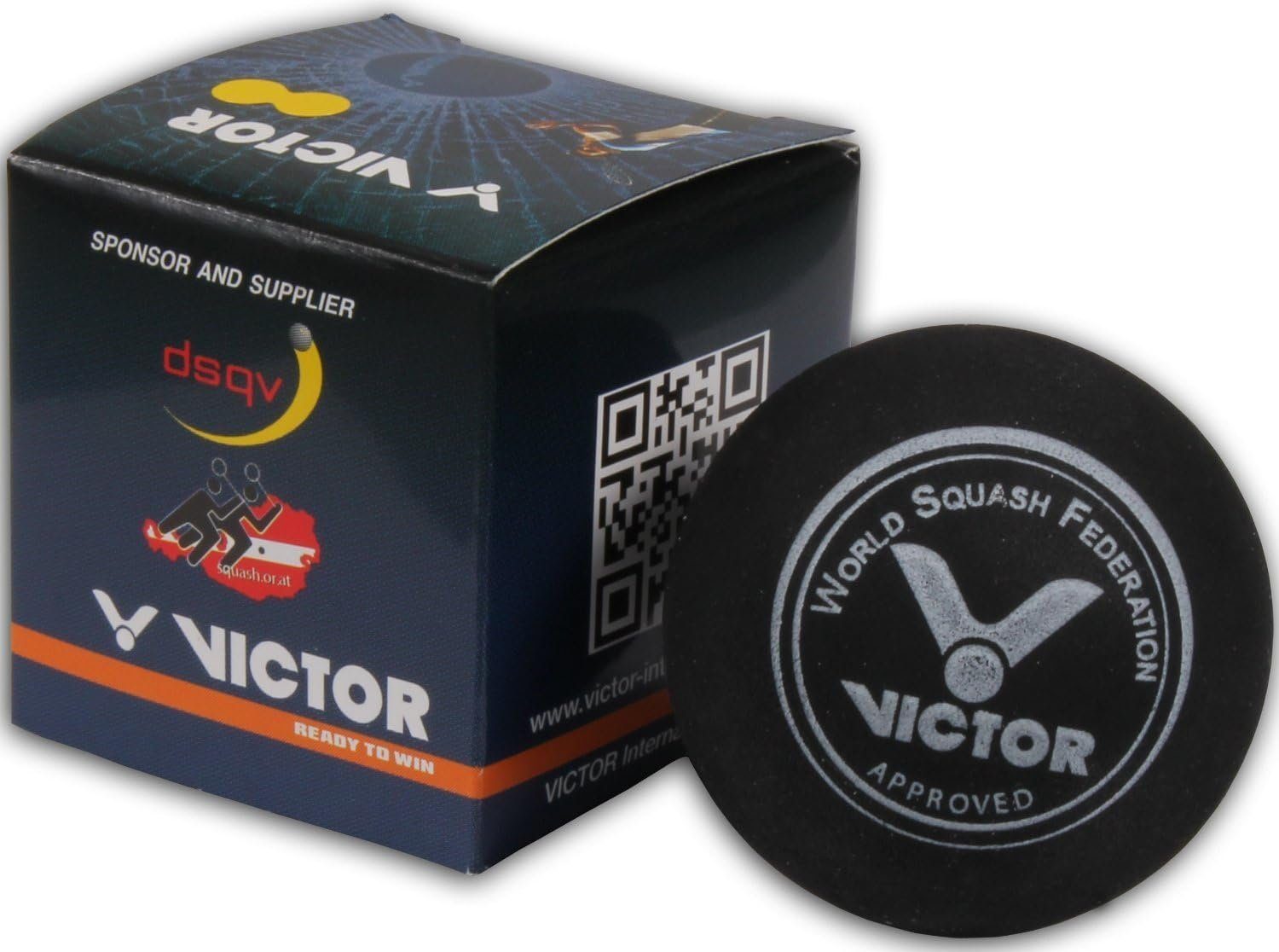 VICTOR Squashball SQUASHBALL double-yellow, Squashschläger Schläger Racket
