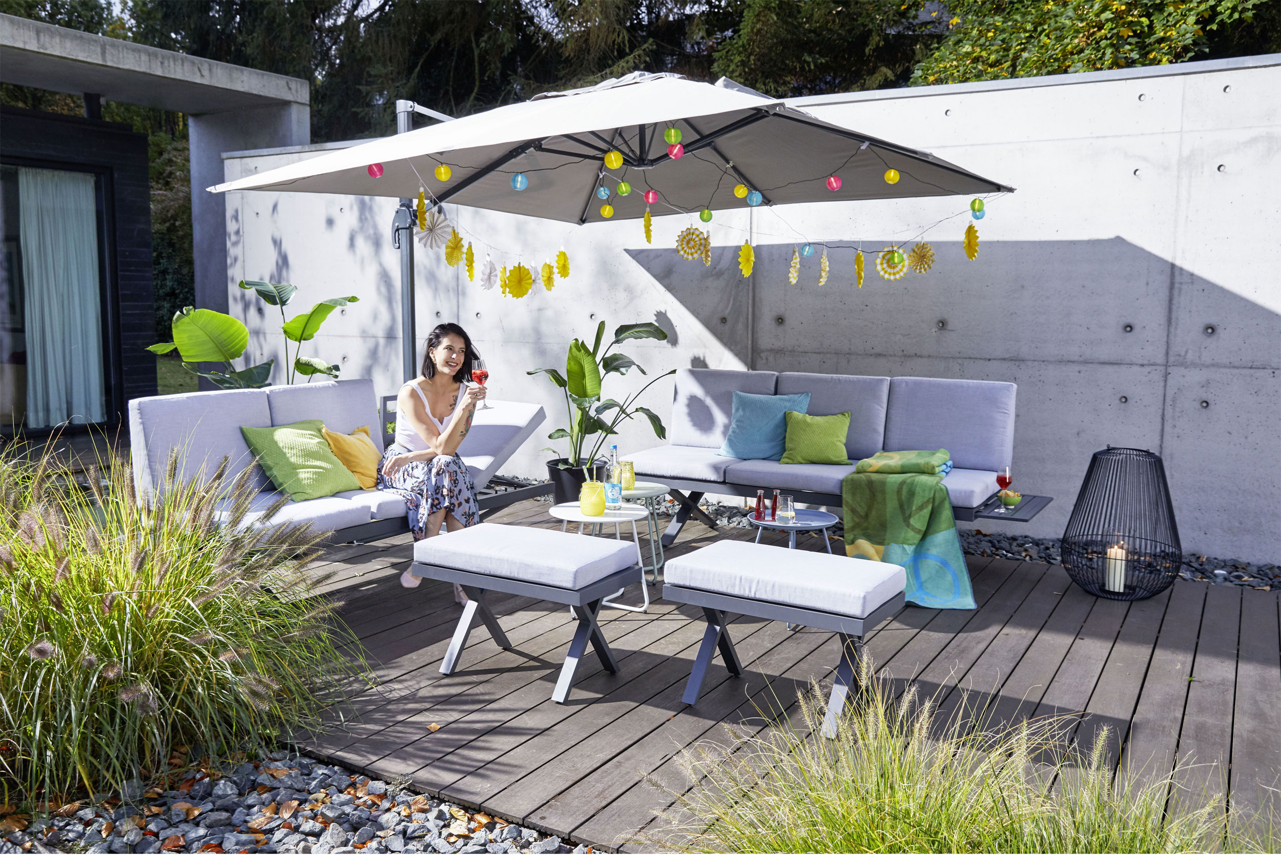 OUTDOORGartenhocker/Beistelltisch