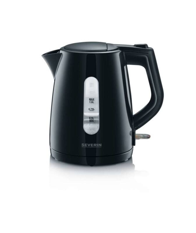 SEVERIN Wasserkocher 1 L Schwarz 2200 W WK 3410