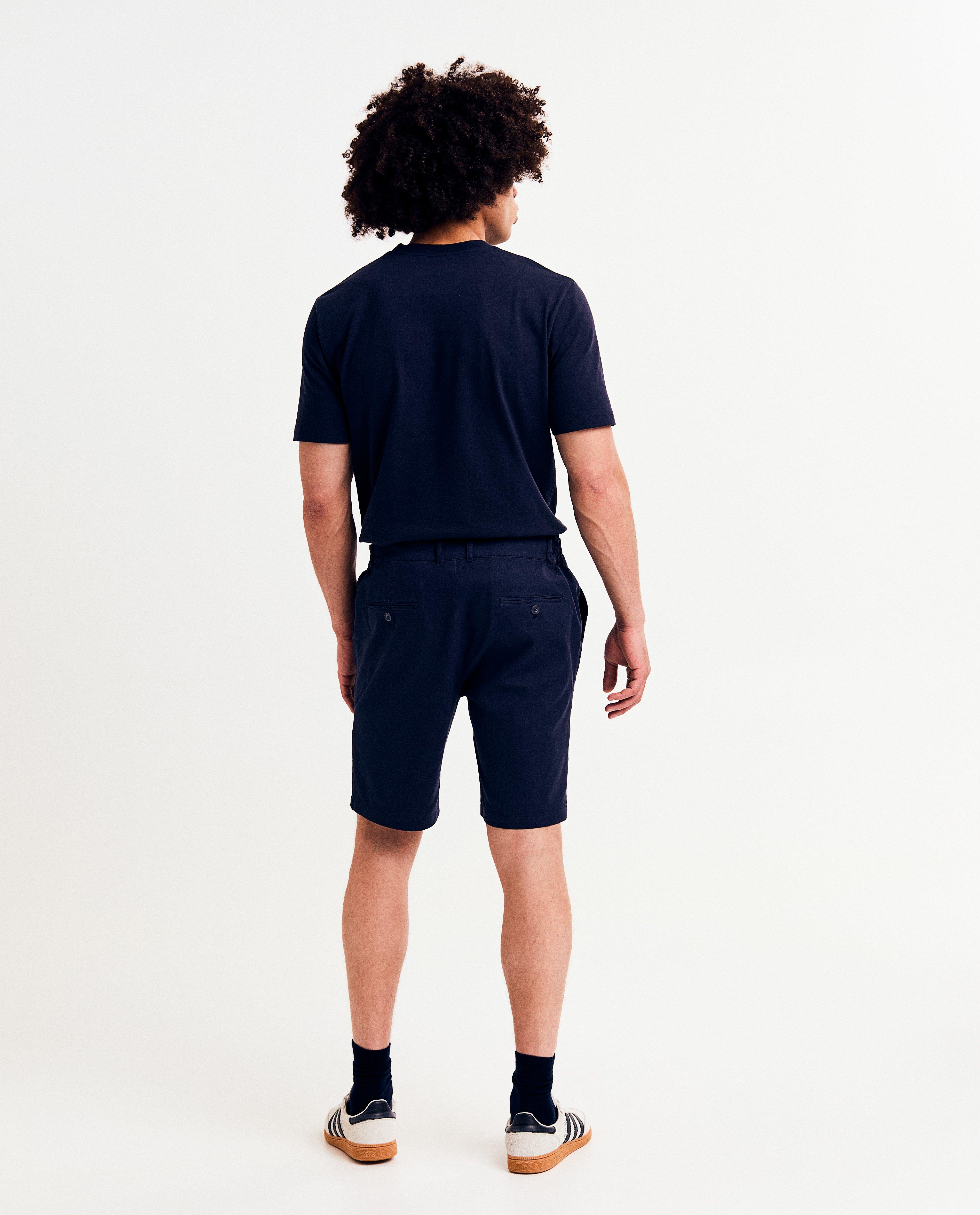 Pantaloni scurți I AM din bumbac organic, S-XXXL albastru închis