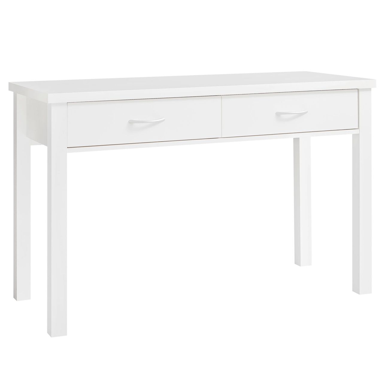 Wohnling Schreibtisch Sam Weiß mit 2 Schubladen 120 cm