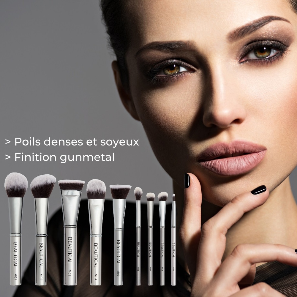beautical METAL GLAM Set de Pinceaux