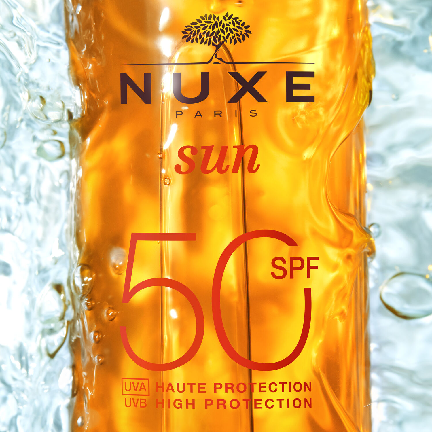 Nuxe Huile solaire bronzante haute protection SPF50 Nuxe Sun - Tous types de peaux - 150ml