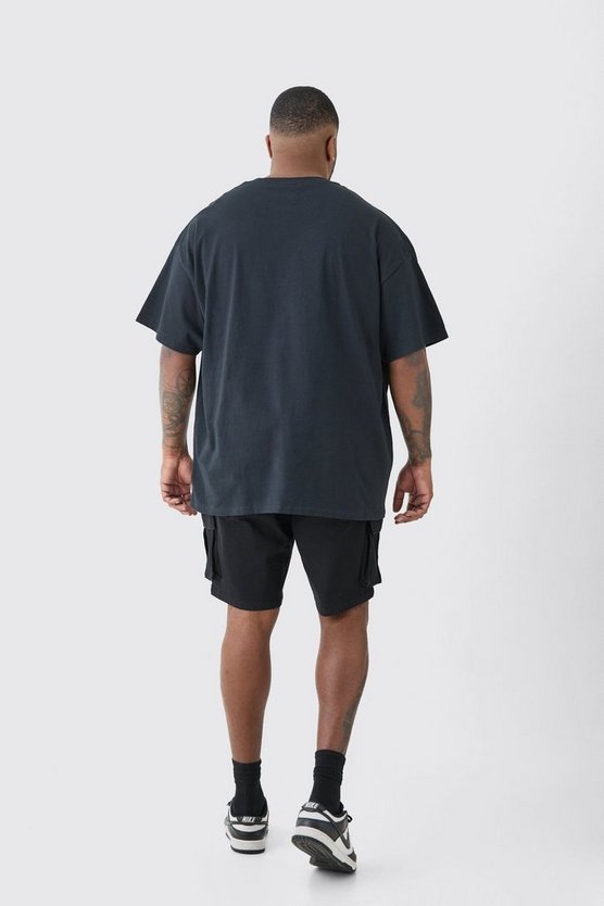 Plus Oversize T-Shirt mit Nirvana Utero Print