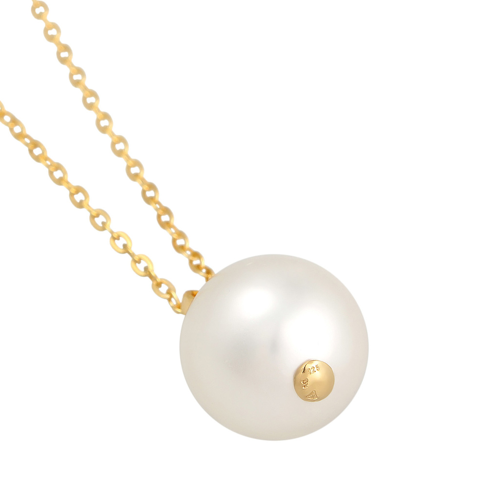 Nenalina Nenalina Collier Femmes Pendentif Elégant Classique avec perles de coquillage en  collier