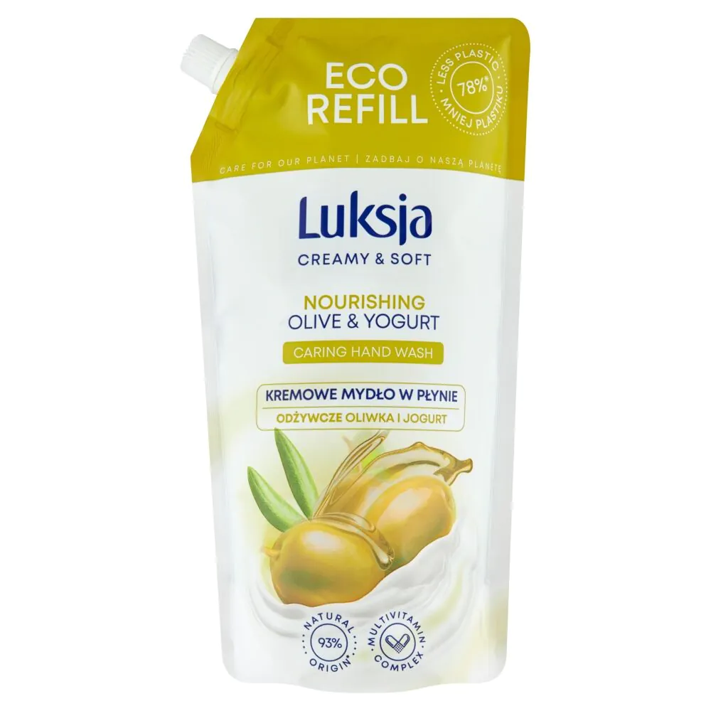 „Luksja“ skysto muilo alyvuogių skonio papildymas, 200 ml