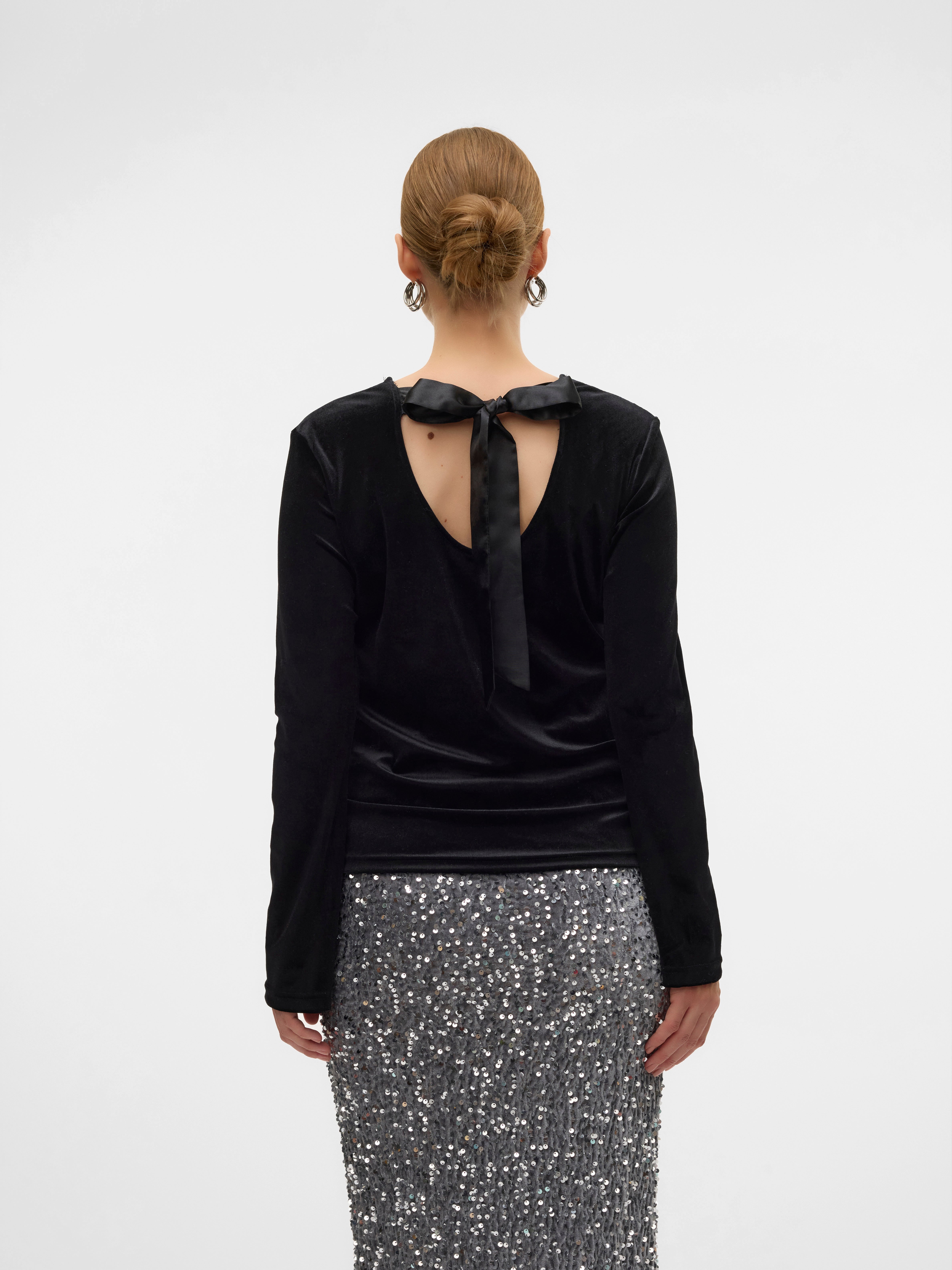 Normal geschnitten Rundhals Top