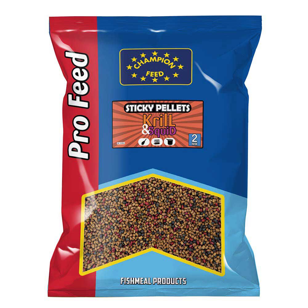 Pellets Champion Feed Sticky Pellets 2mm Krill ja Kalmari 650g