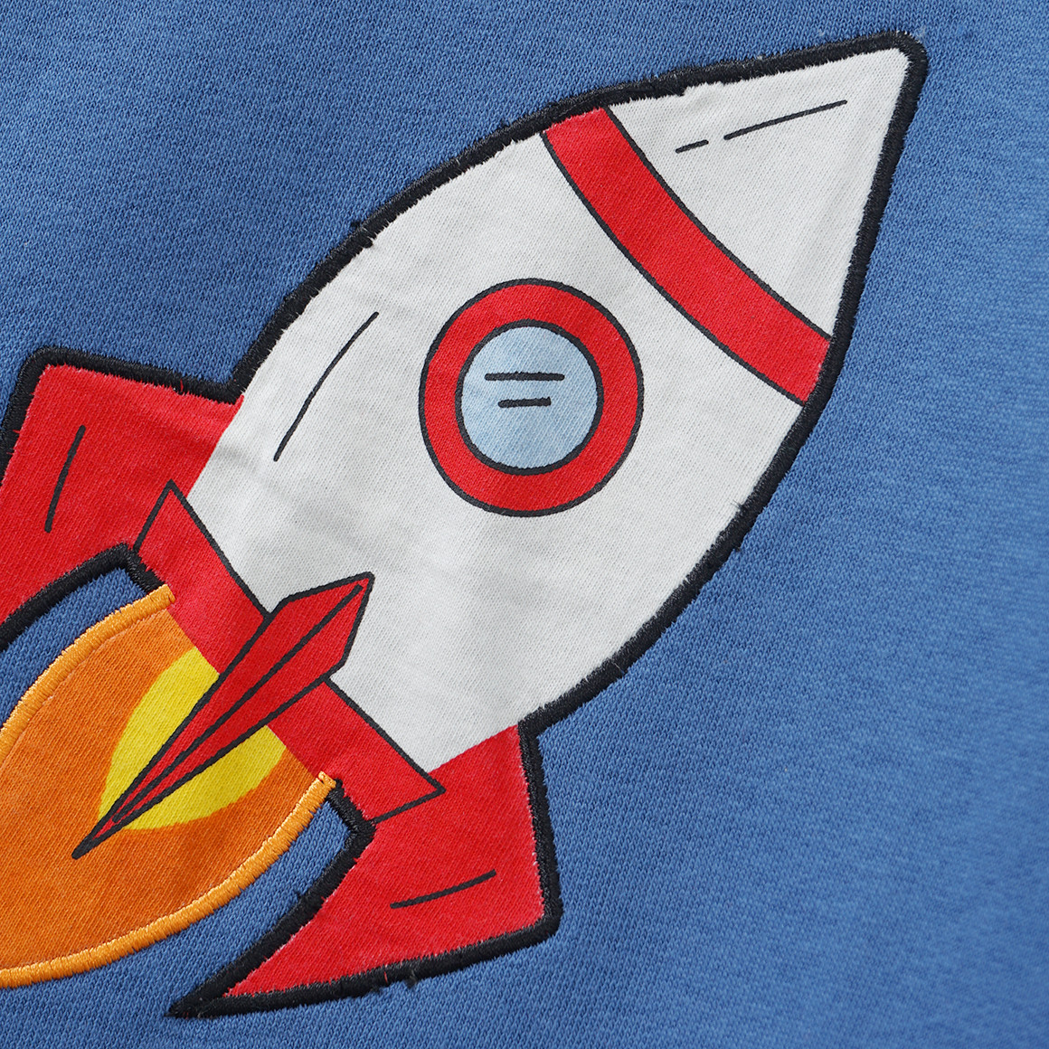 Baby Sweatshirt mit Raumschiff-Applikation