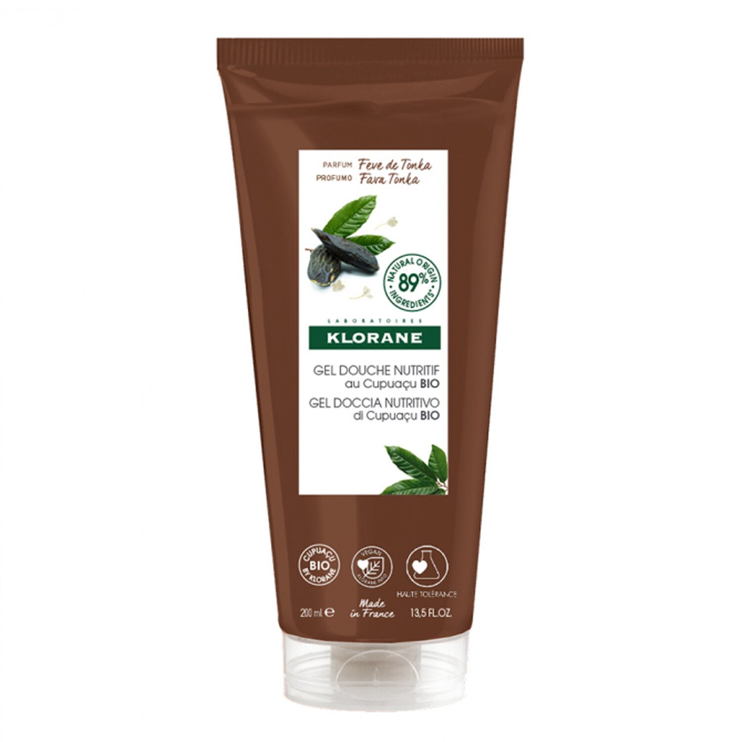 Klorane Gel Douche Fève de Tonka Bio 200 ml