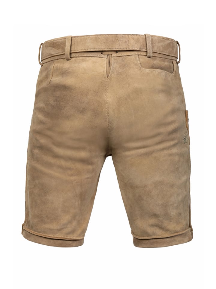 Edelnice Kurze Wildbock Lederhose Adam in natur günstig kaufen