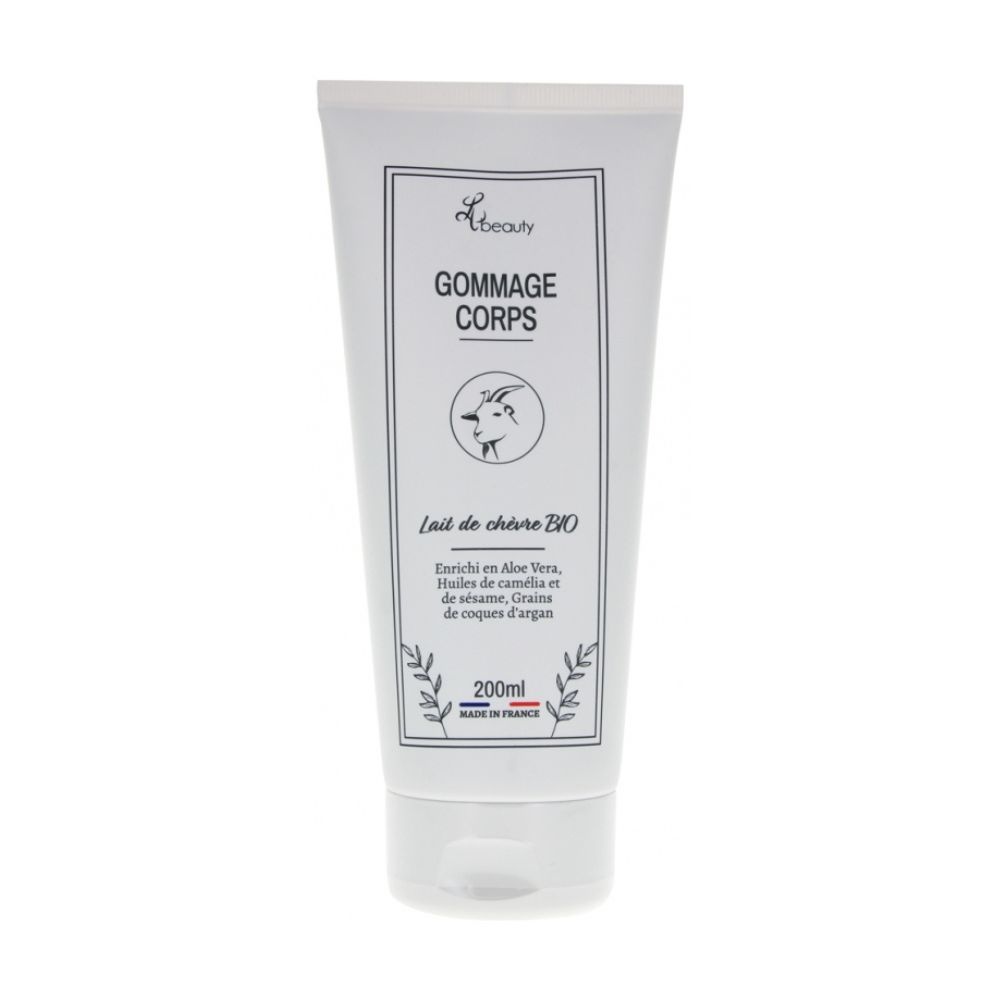 lh beauty GOMMAGE CORPS AU LAIT DE CHEVRE BIO ET COQUE D'ARGAN GOMMAGE CORPS