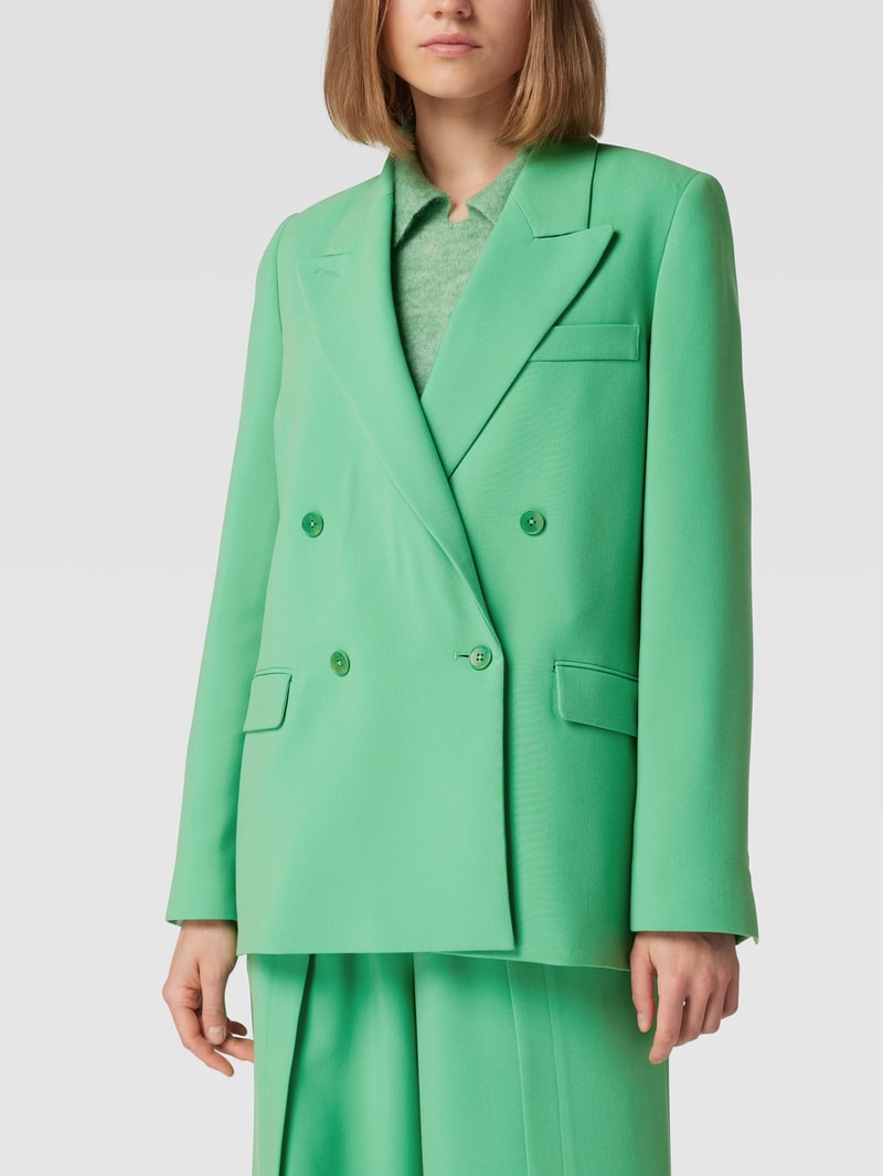 Blazer mit Reverskragen in hellgrün
