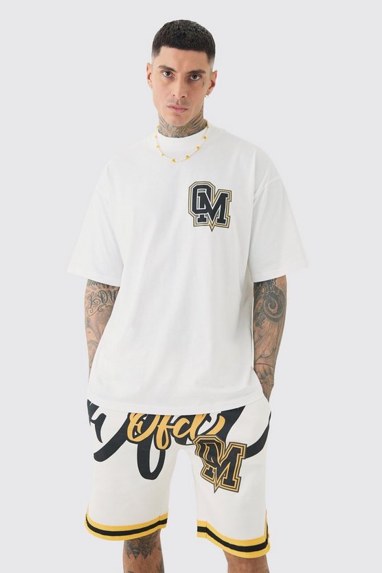 Tall Oversize Official Basketball T-Shirt & Shorts
