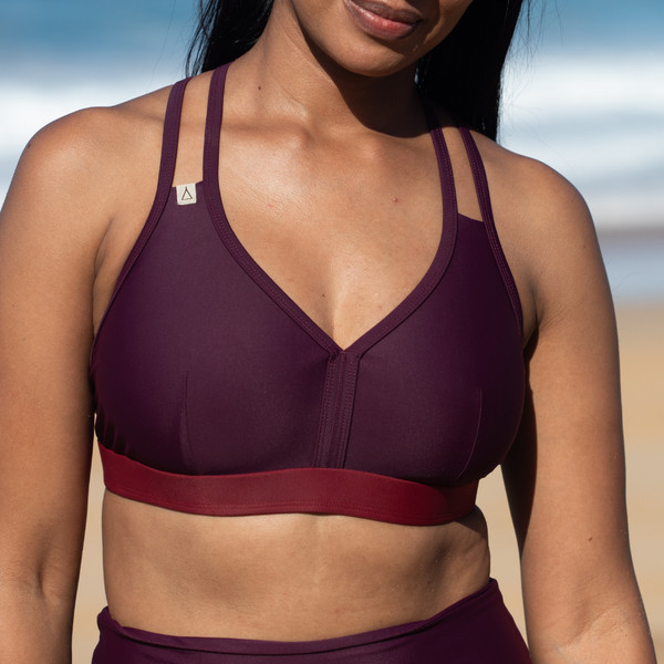 BIKINI TOP WILD DARK BERRY Damen - Bikini