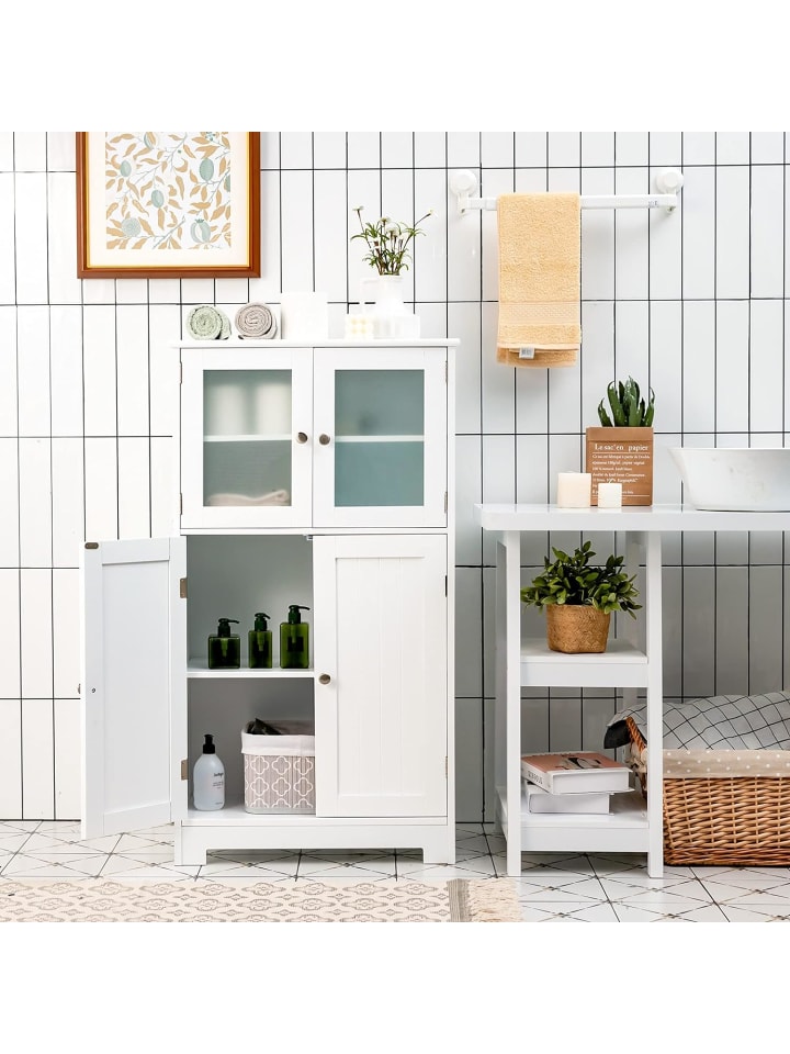 COSTWAY Badezimmerschrank in Weiß günstig kaufen onesize