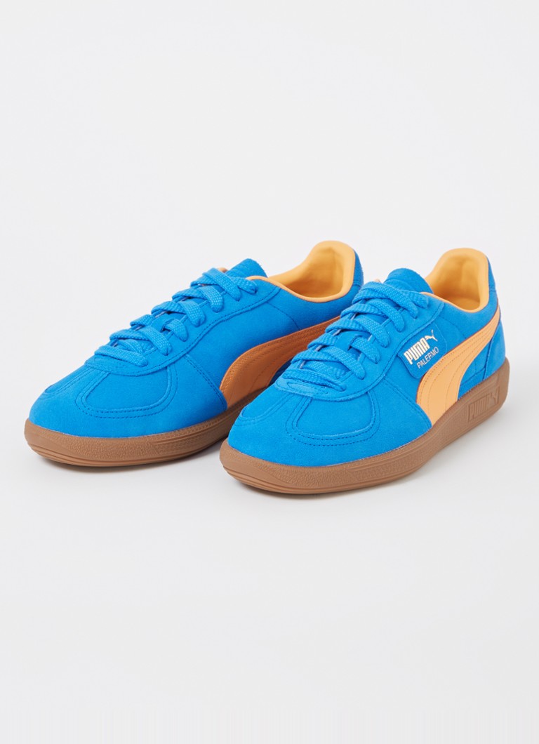 Puma Palermo zamšādas kedas ar ādas detaļām
