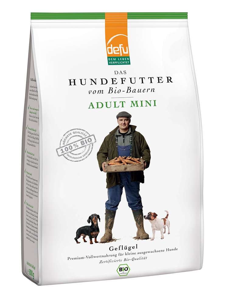 Defu Hundetrockenfutter Defu Adult Mini Geflügel 800 g