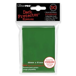 UP - Standard Deck Sleeves Green (50)