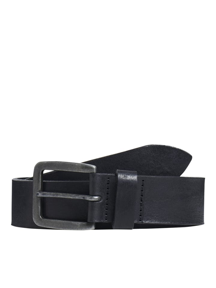 Jack & Jones Ledergürtel 'JACVICTOR' Schwarz günstig kaufen 90