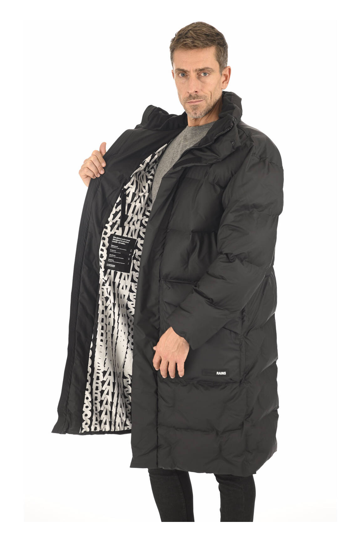 Rains Doudounes Unisexe couleur noir