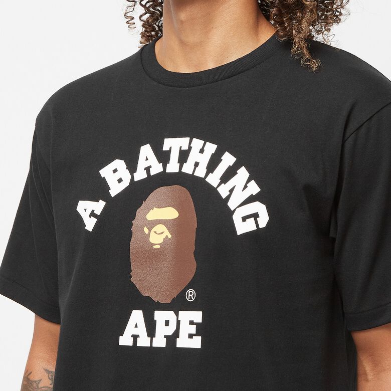 A Bathing Ape College Tee M Black