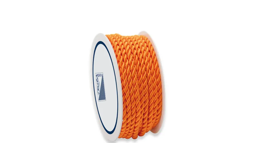 TRUBA Baumwollkordel uni orange 5 m