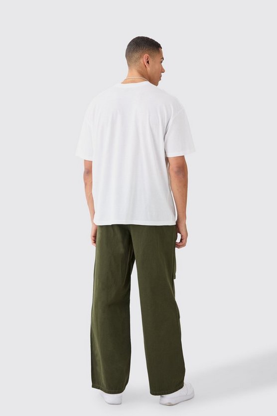 Oversize T-Shirt mit Pour Homme Print