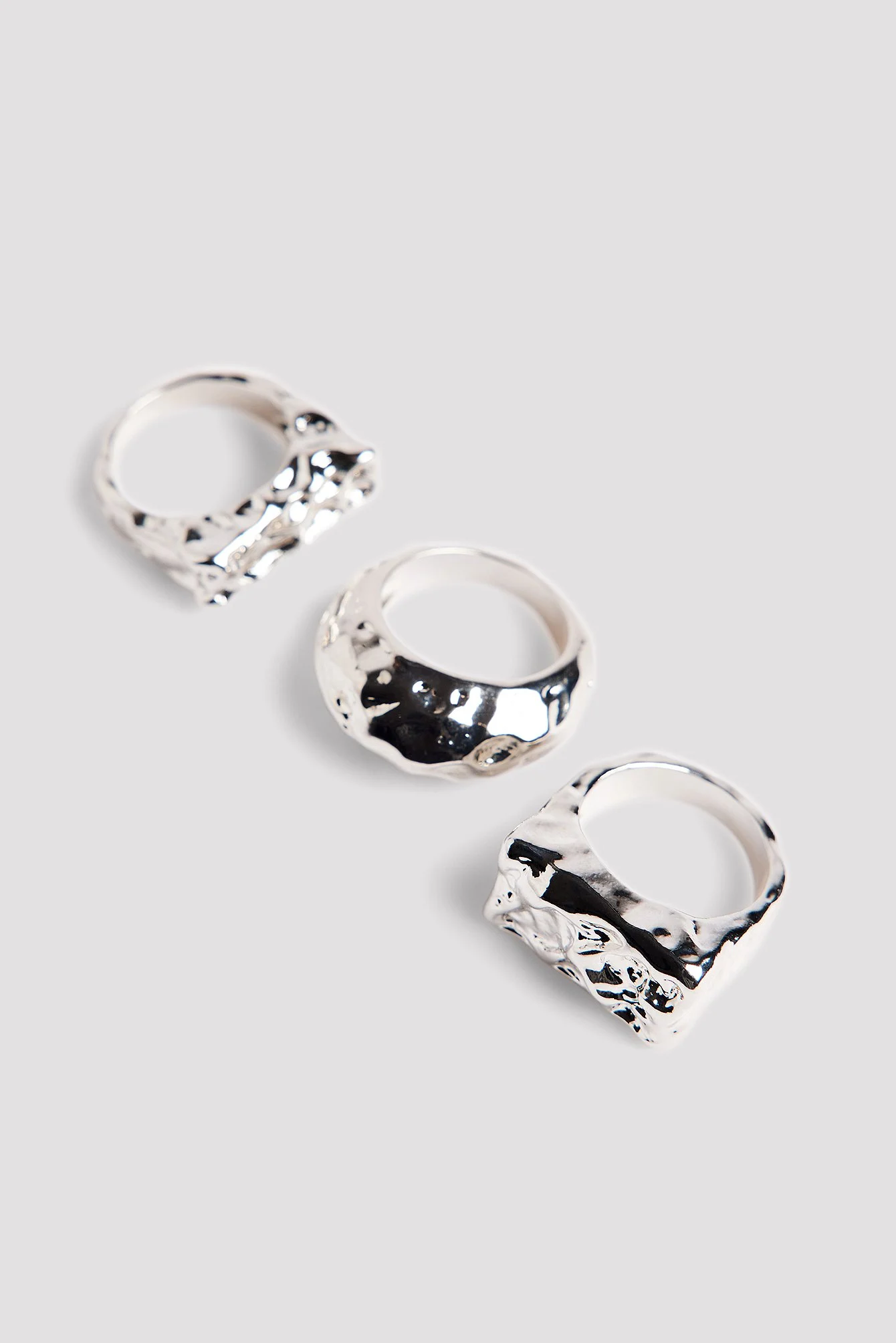 3er-Pack klobige Ringe