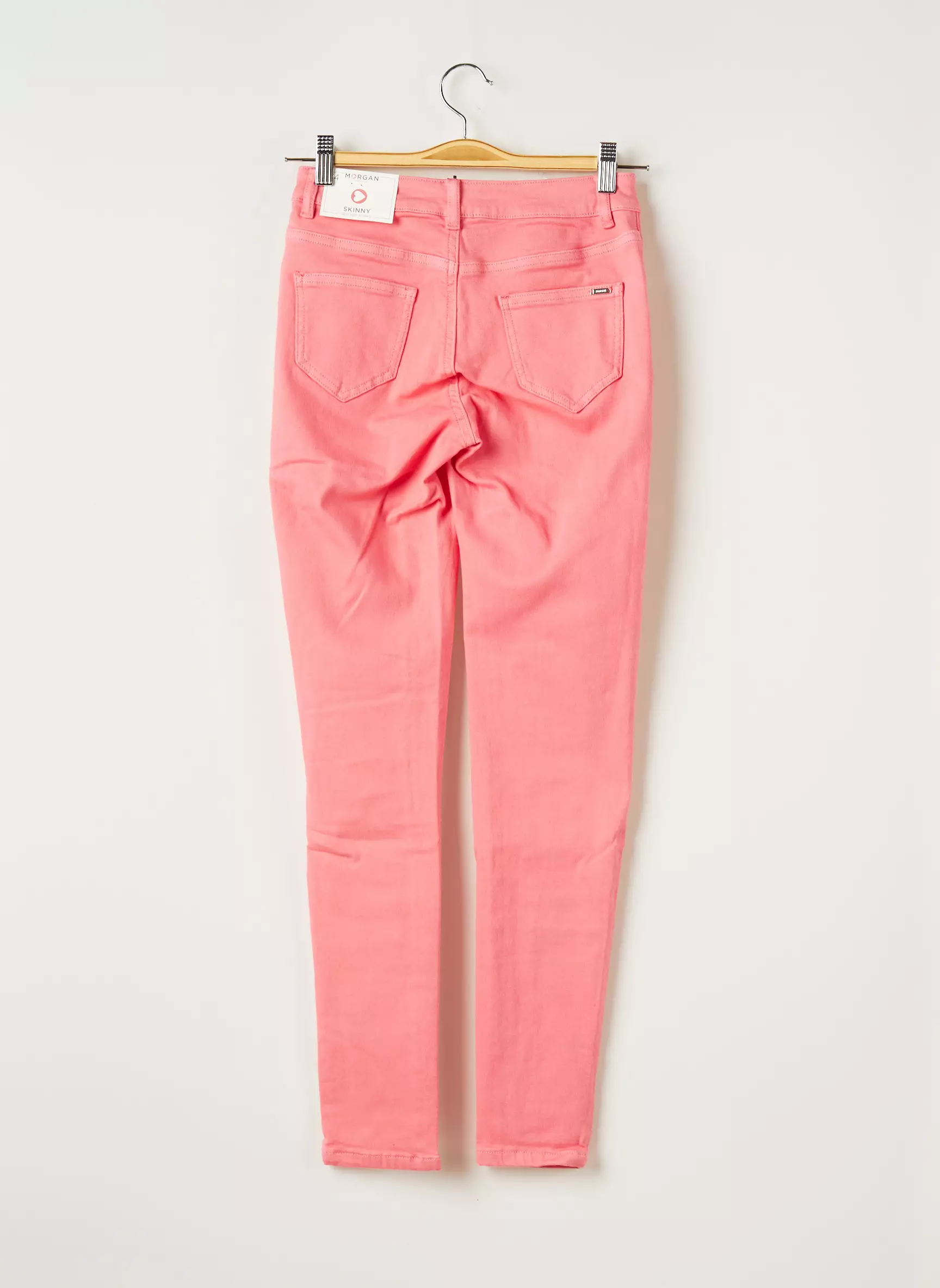 Morgan Pantalons Slim Femme couleur rose