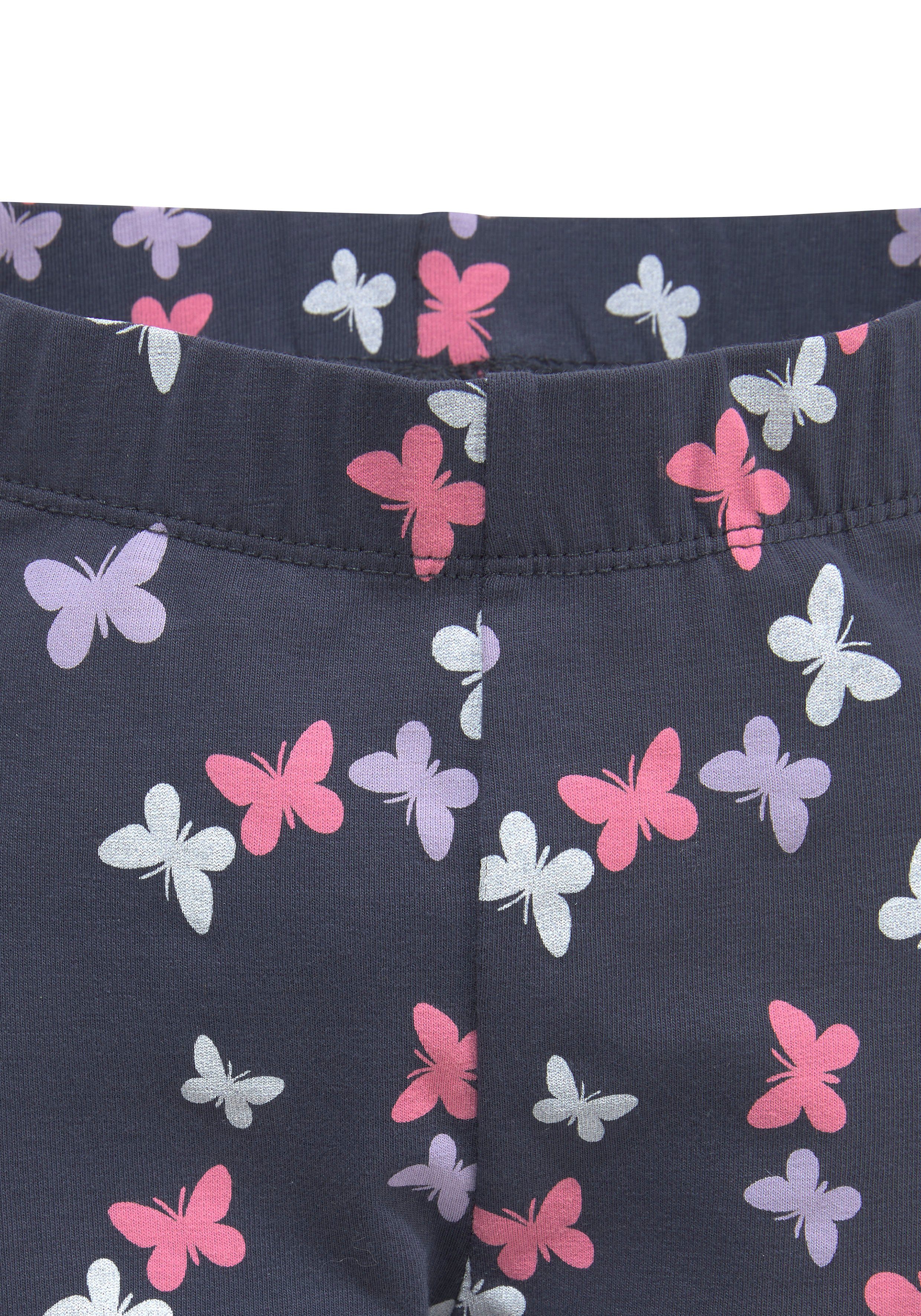 KIDSWORLD Leggings (Packung, 3er-Pack) mit unterschiedlichen Mustern und Farben