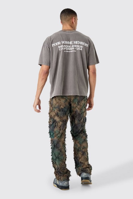 Kastiges Oversize T-Shirt mit Print