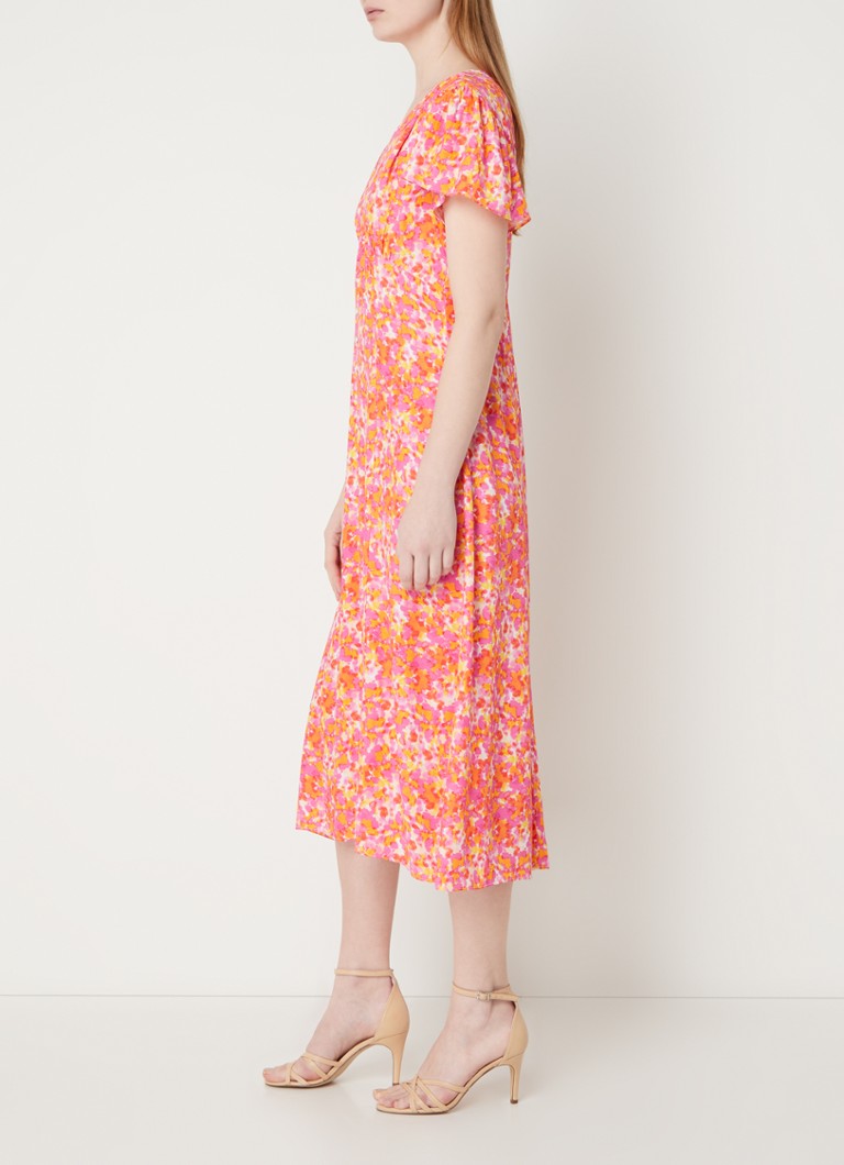 Robe-chemise midi Delphine de French Connection, imprimée et à manches bouffantes