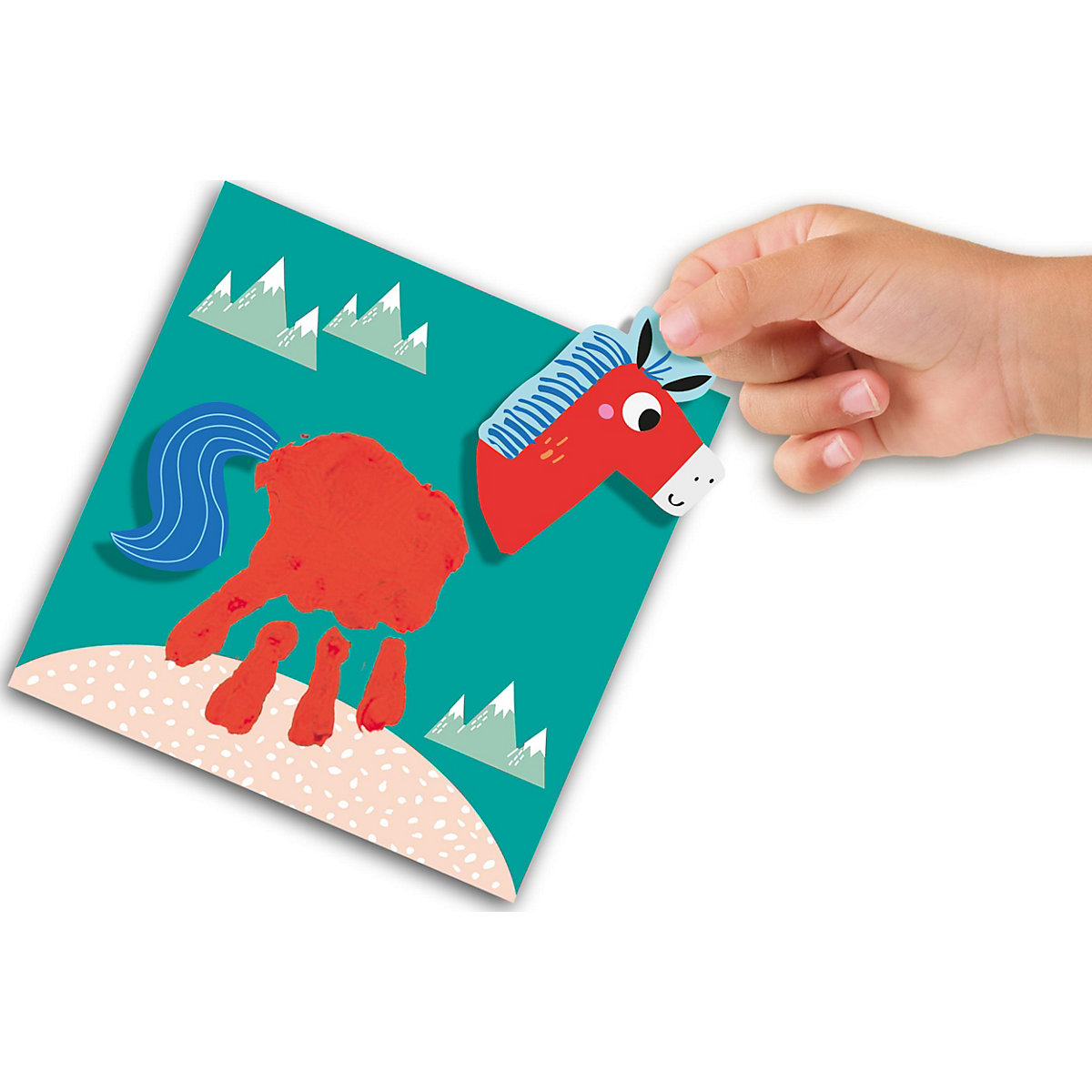 My first - Fingerfarbe Handabdruck Tiere