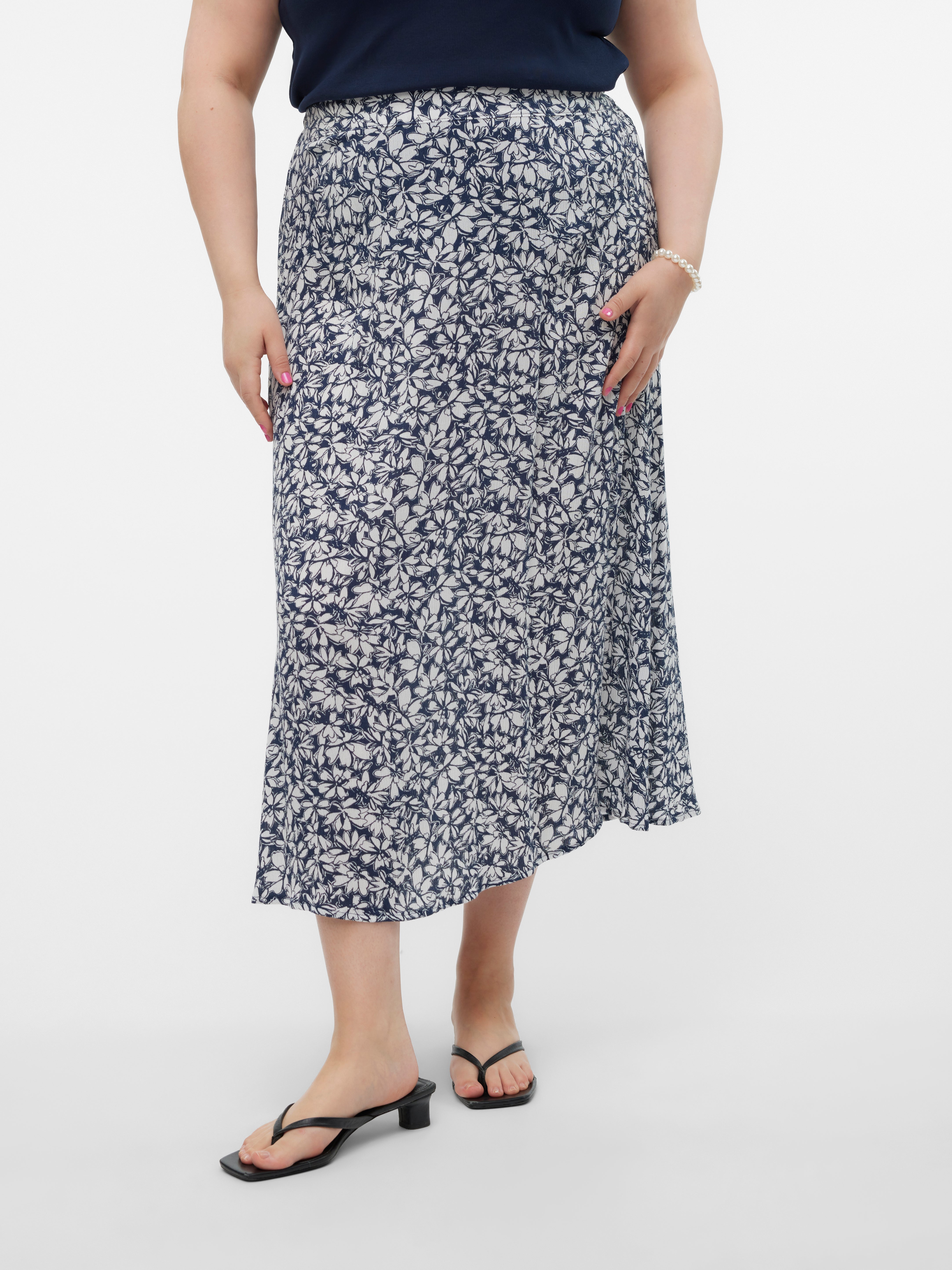 VMCMENNY Hohe Taille Langer Rock