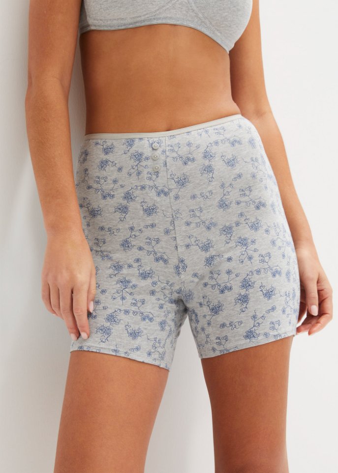 Lange Damen Boxer mit hohem Bund (4er Pack) mit Bio-Baumwolle