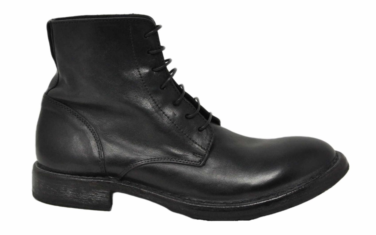MOMA Schnür-Stiefeletten schwarz