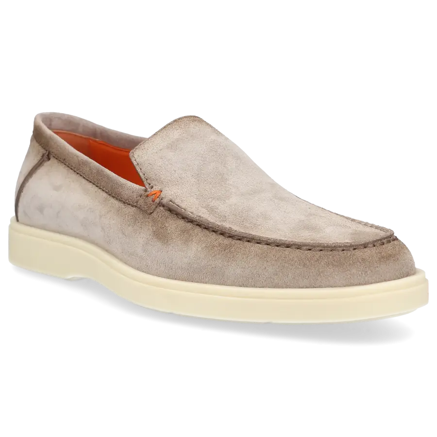Santoni - Loafer MGDT17 Veloursleder - beige